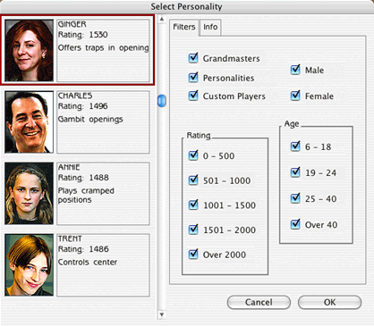 Desafiei o Josh com 1800 de rating - Personalidades do ChessMaster 