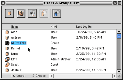 Users and Groups